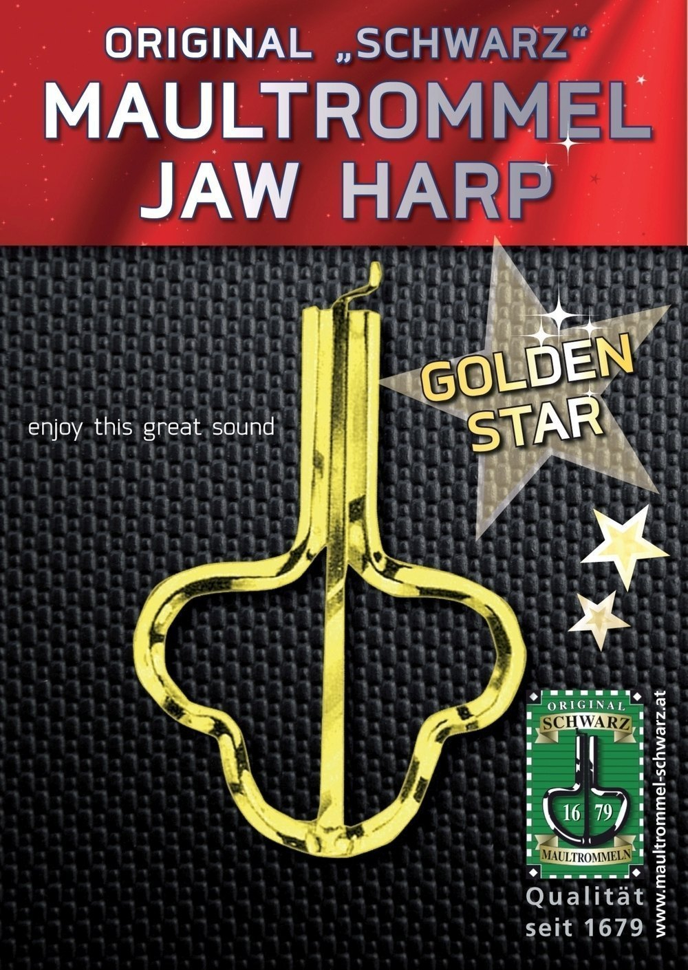 Orig. Schwarz Jew's-harp Golden Star 82mm, No. 15