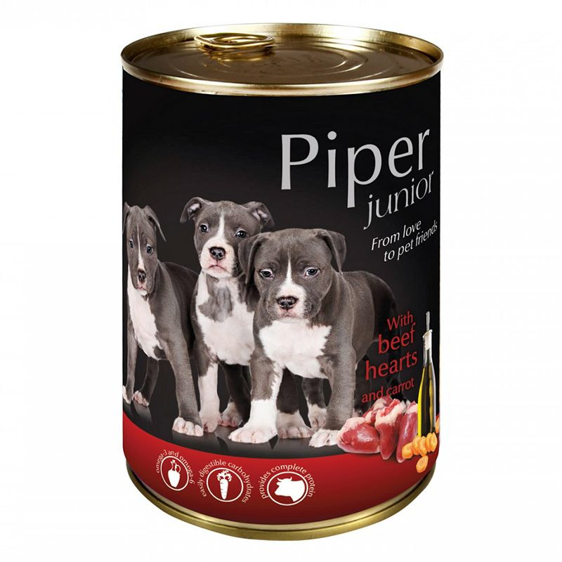 Piper Junior konzerv marhaszívvel és sárgarépával 400 g