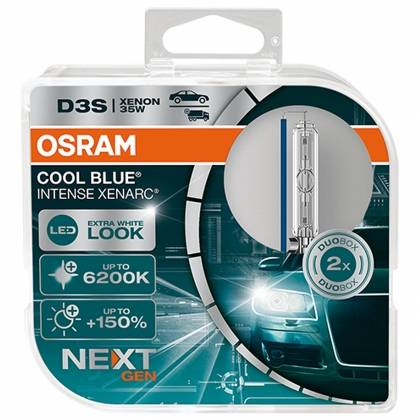 OSRAM XENARC COOL BLUE INTENSE NEXTGEN D3S +150% XENON 2KS/BALENIE OSRAM 66340CBN-HCB