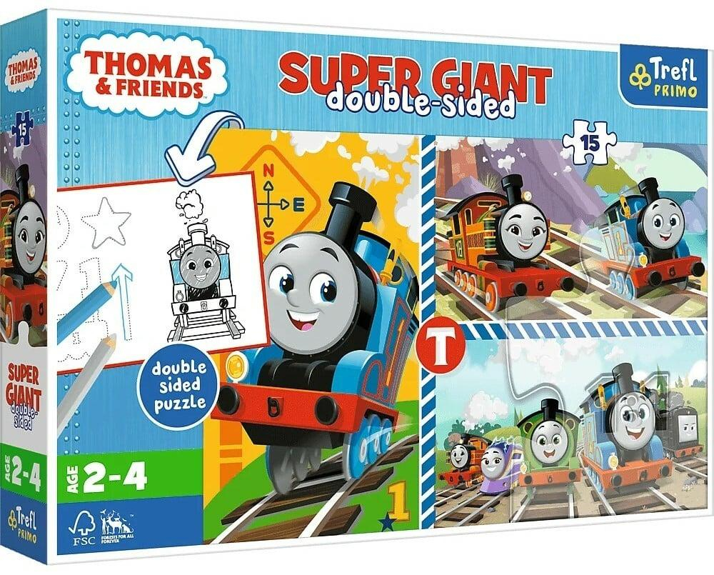 Trefl Trefl Puzzle 15 GIANT - Tomove hry / Thomas and Friends 42008