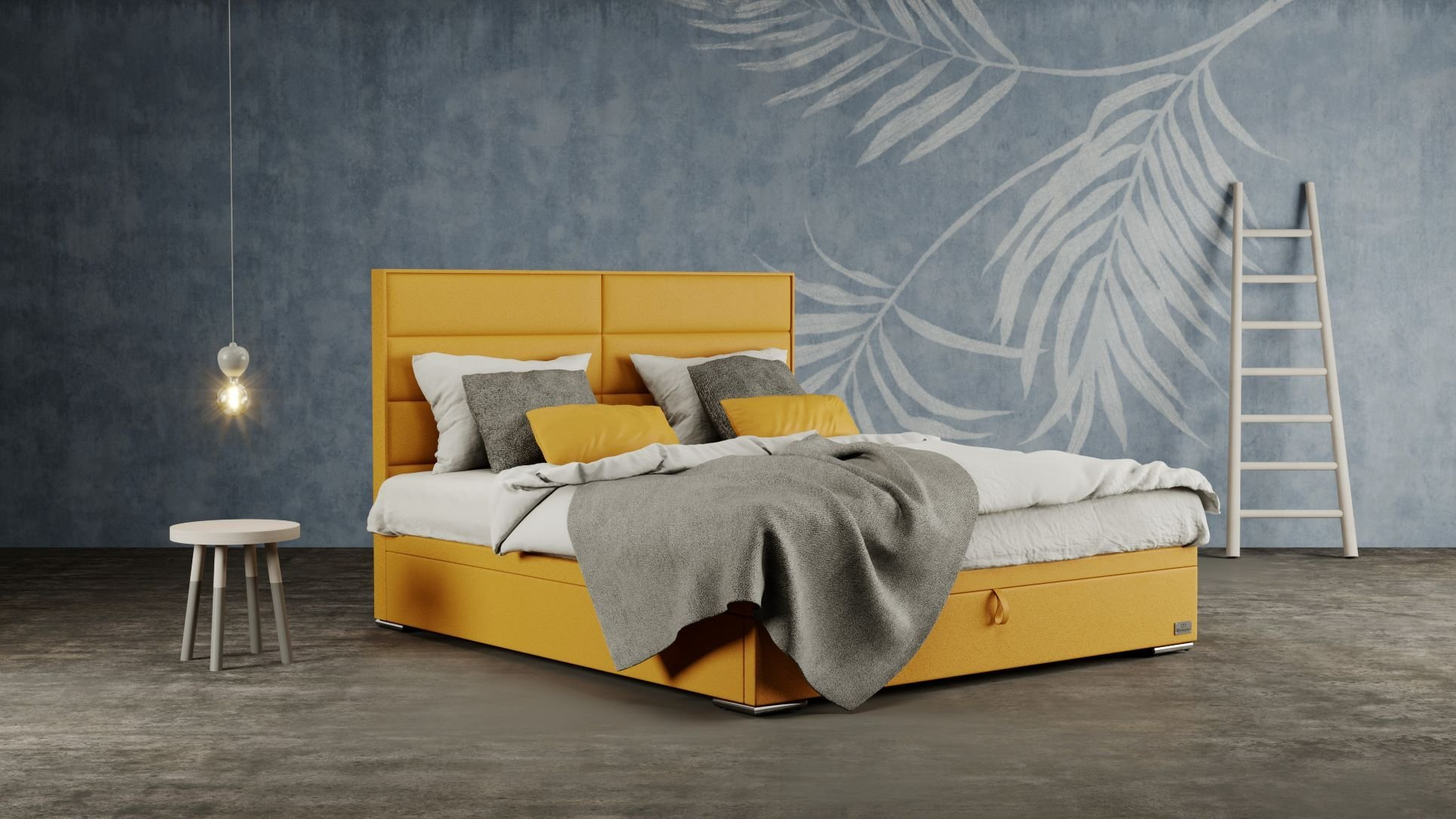 Bed Corona - 180 x 200 cm, With storage space Metal, Price category 'B'