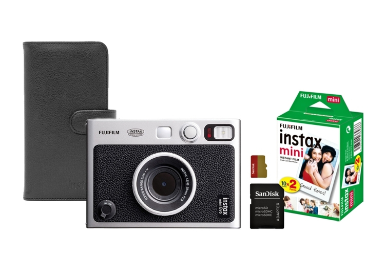 Fujifilm INSTAX mini Evo + COLORFILM 20 db + album + 64GB microSD