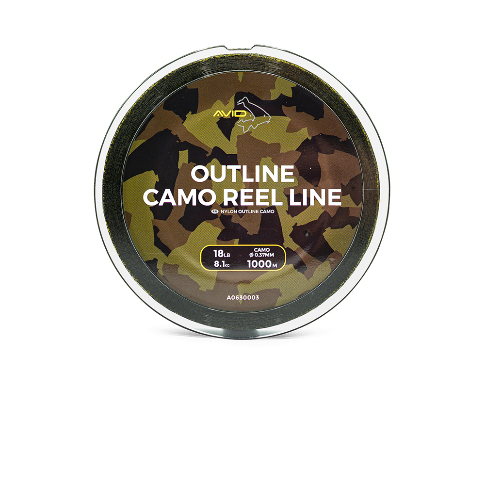 Avid Carp Monofilament Outline Camo Reel Line 1000m 0,31mm