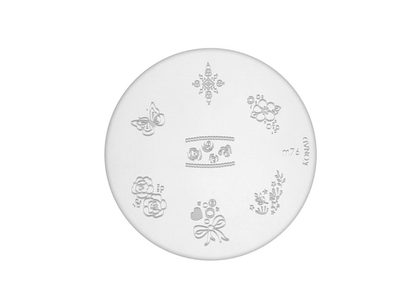 Decorative plate KONAD® pattern M76