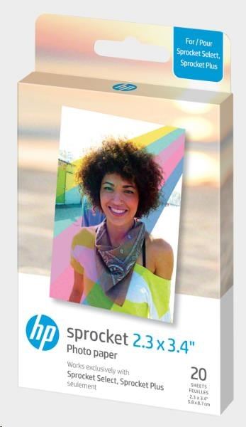 Fotopapír HP Zink Sprocket 2,3 × 3,4" 20 ks