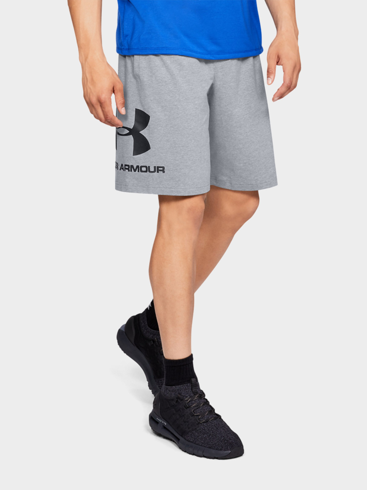 Under Armour Men's Omuno Sweat Shorts Grey XL