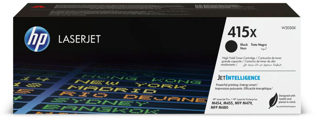 HP 415X Black LaserJet Toner Cartridge pre M454, M479, 7 500 str.