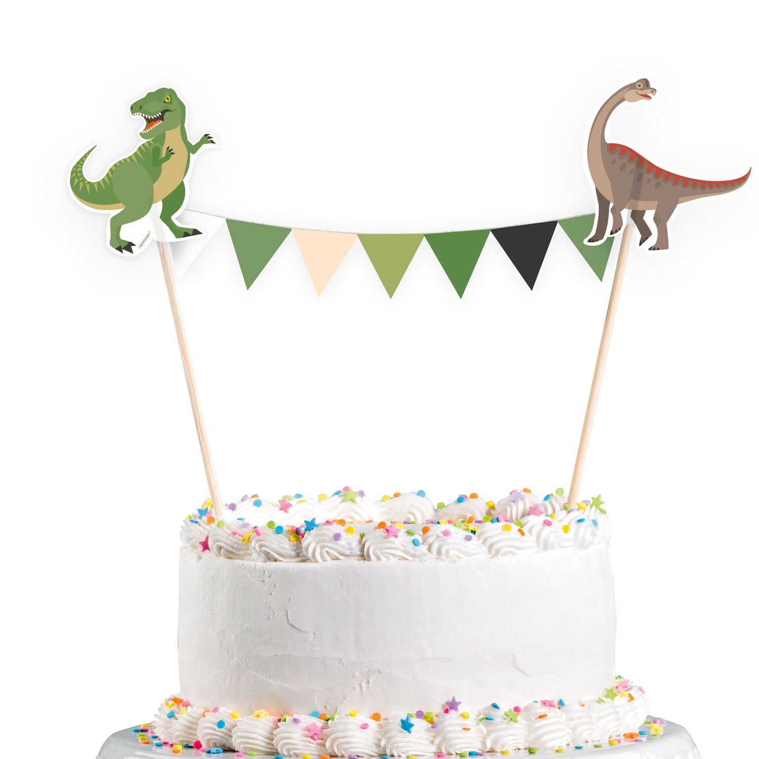 Ozdoba na tortu - Šťastný Dinosaurus