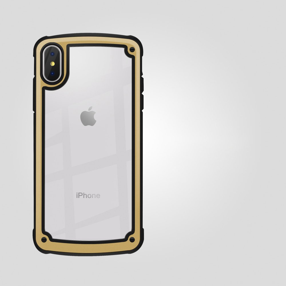 Odolné pouzdro Solid case zlaté – Apple iPhone X / iPhone XS
