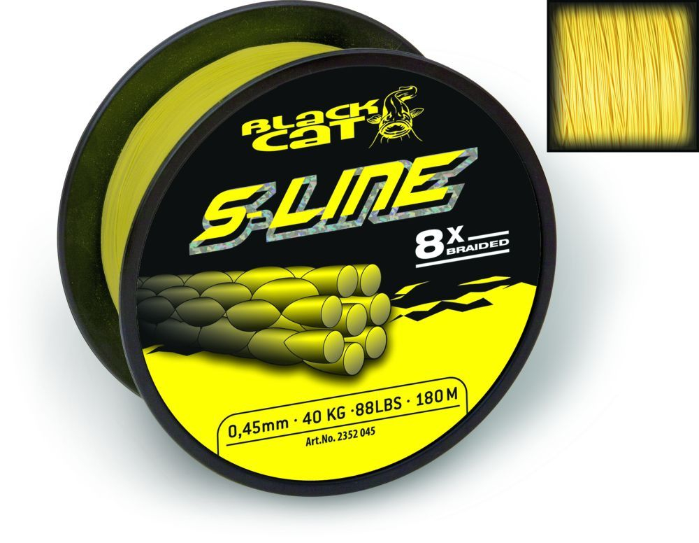 Black Cat Főzsinór S-Line Yellow 0,45mm - 400m