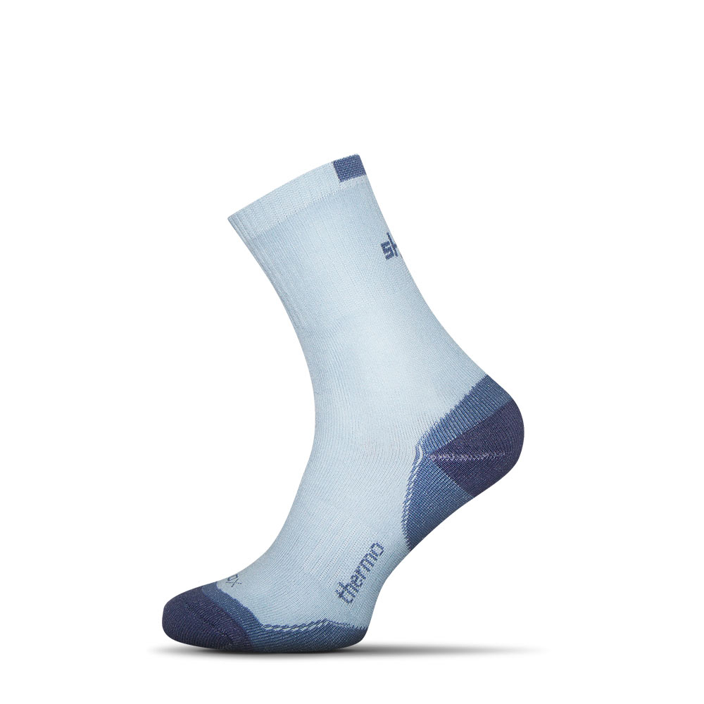 Børns termiske sokker - lyseblå, 31-34