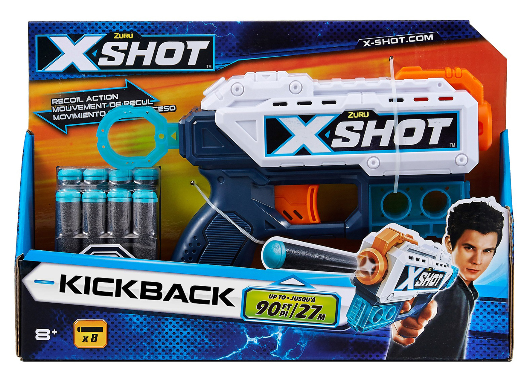 X-SHOT - KICKBACK s 8 nábojmi