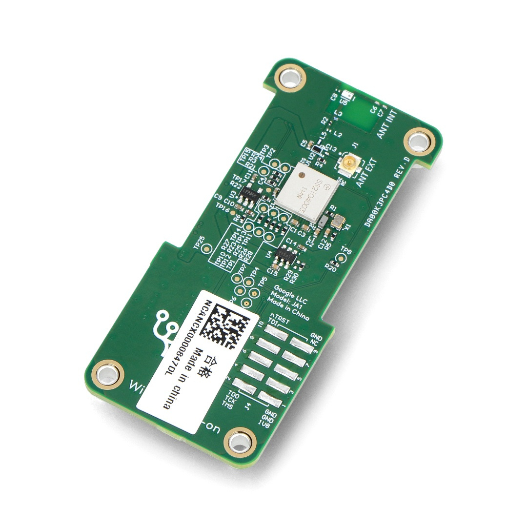 Coral Wireless Add-on - nakładka z komunikacją bezprzewodową WiFi i Bluetooth - do modułu Coral Dev Board Micro