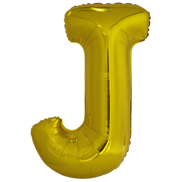 Fóliový balónik písmeno J 86 cm zlatý