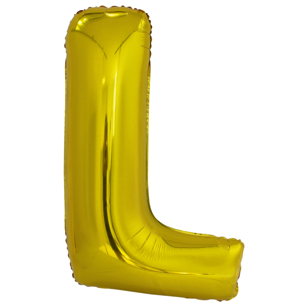 Fóliový balónik písmeno L 86 cm zlatý