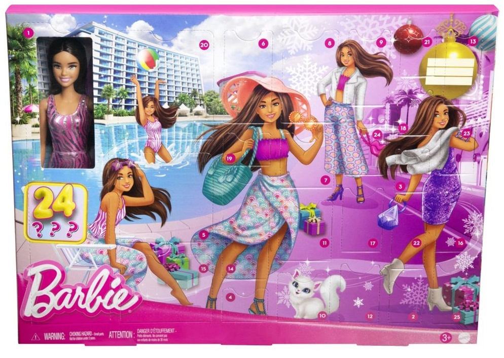 Adventný kalendár Barbie/Hot Wheels (adventný kalendár Barbie)