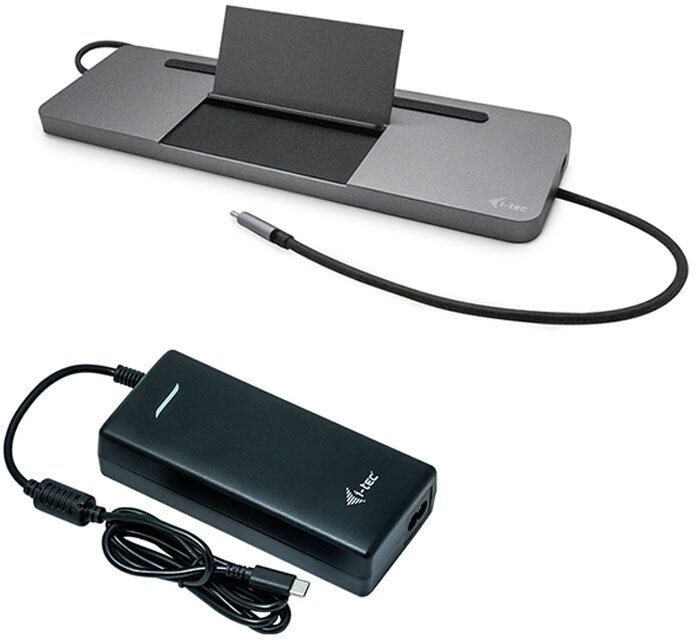 Dokkoló állomás i-tec USB-C 4K 3x Display Docking Station, PD 85W + hálózati adapter 112W