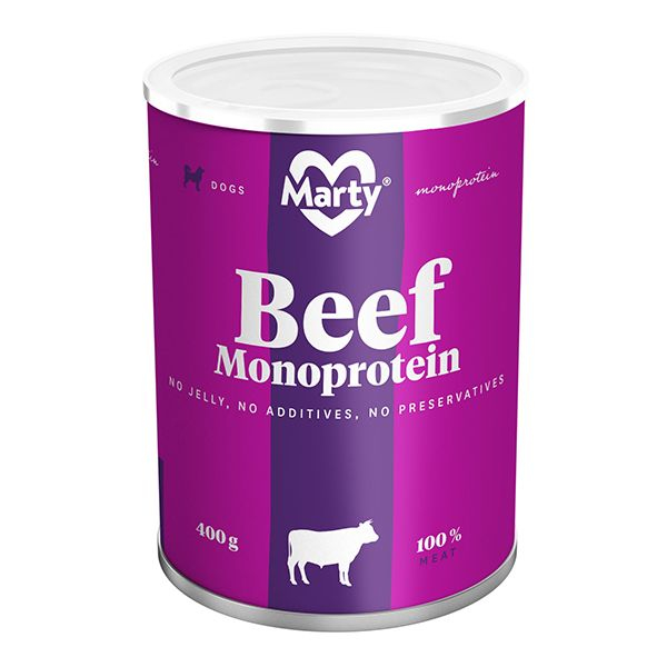 Conservă MARTY Beef Monoprotein 400 g