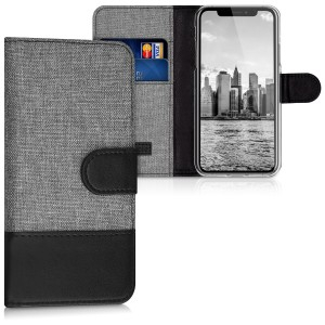Flip case for Apple iPhone X - grey