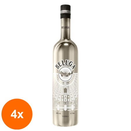 Set 4 x Vodka Beluga Noble Night Life, 40%, 0.7 l...