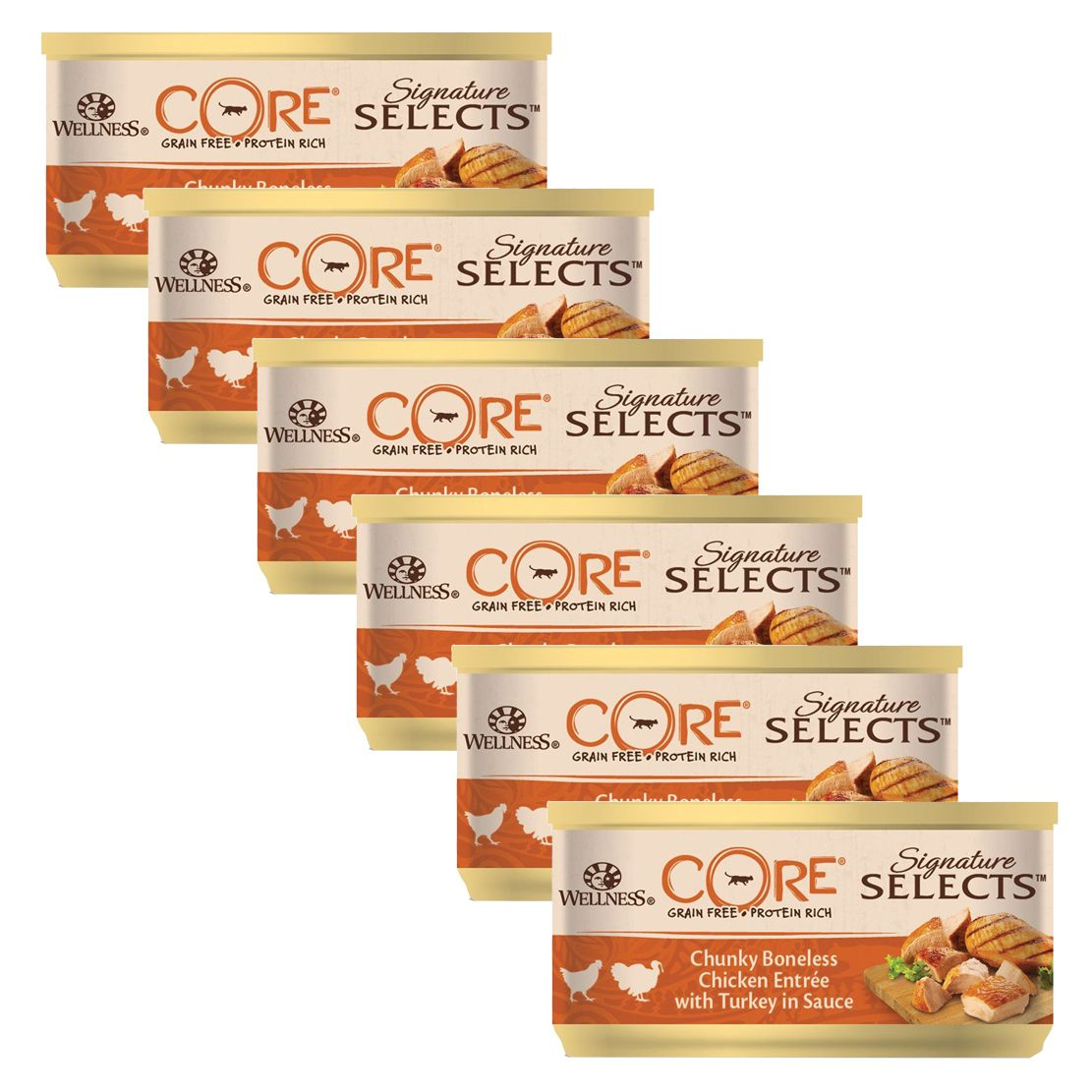 Wellness CORE Signature Selects Chunky Pui & Curcan 6 x 79 g