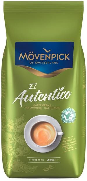 Kávé MÖVENPICK of SWITZERLAND El Autentico szemes kávé 1000g