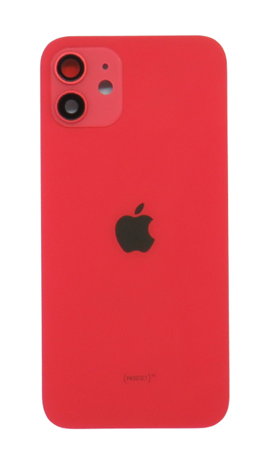 Apple Back Glass Iphone 12 + Camera Glass - RED