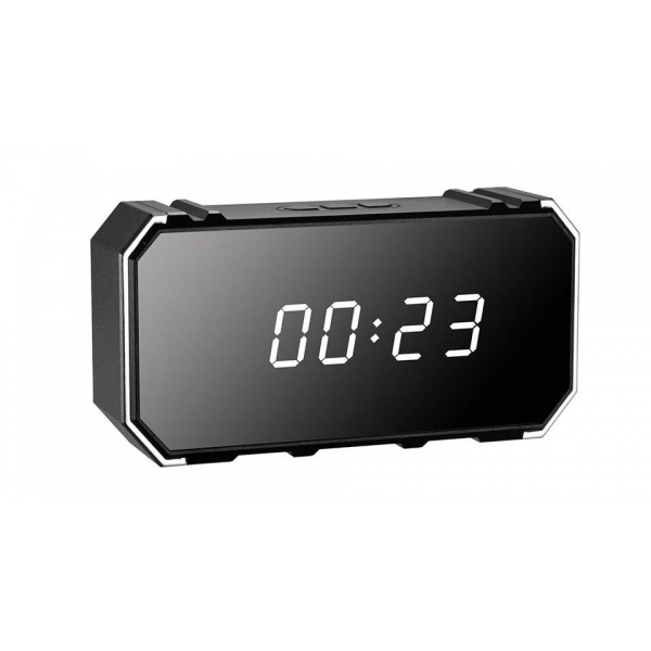4K HD alarm clock with night vision and motion detection