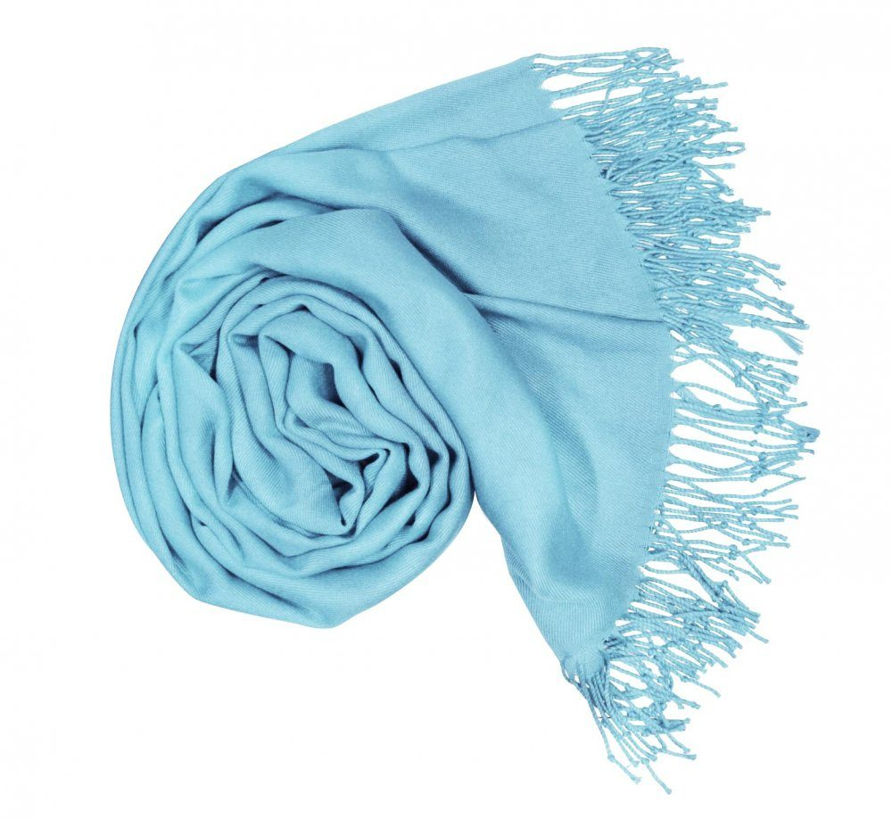 ALUM Damesblauwe pashmina P43 / Damesblauwe sjaal