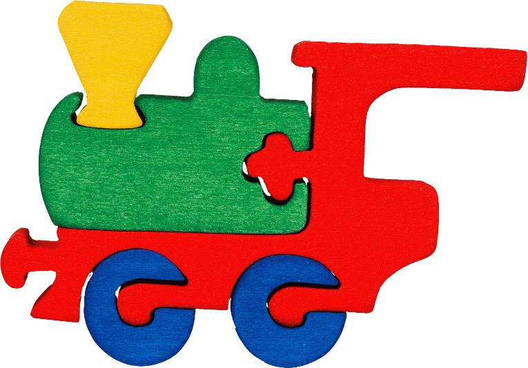 Puzzle Fa puzzle - Kis mozdony
