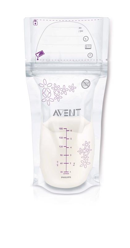 AVENT - Avent sáčky na mateřské mléko 180 ml, 25 ks