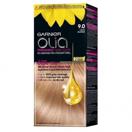 Hair dye 9.0 Light Blonde Garnier Olia...