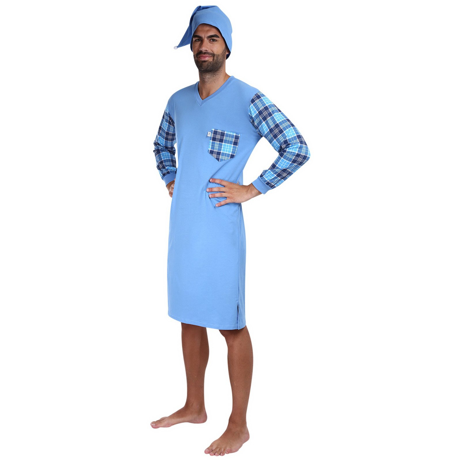 Men's nightgown Foltýn blue