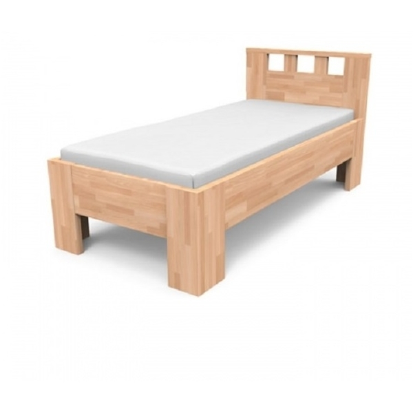 Single bed KAROLINA made of solid wood