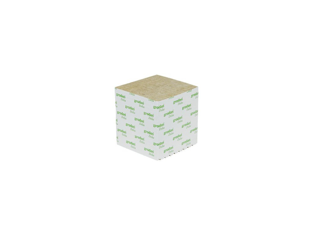Grodan pestovacia kocka veľká 100x100x65mm, bez diery 216ks box