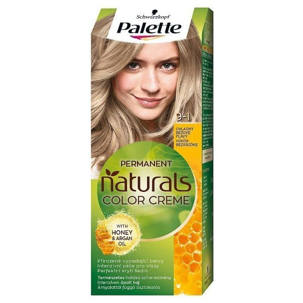 Palette Naturals Color Creme, farba na vlasy 9-1 Chladný béžovoplavý 1ks - 9-1