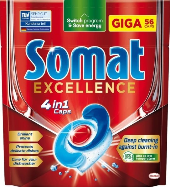 Somat tablety do umývačky Excellence GIGA 56 ks