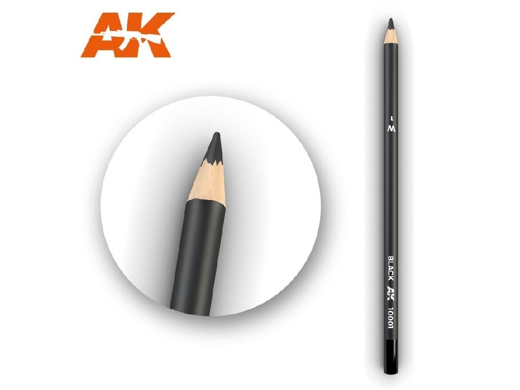 AK Interactive - AK10001 - Akvarelová tužka na odřeniny - Black