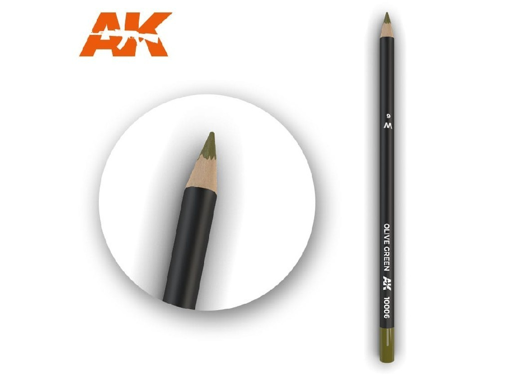 AK Interactive - AK10006 - Akvarelová tužka na odřeniny - Olive Green