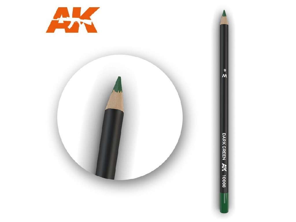 AK Interactive - AK10008 - Akvarelová tužka na odřeniny - Dark Green