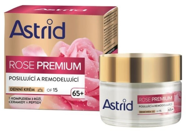 Crème de jour Astrid renforçante et remodelante 65+ Rose Premium 50 ml - jour 65+