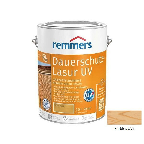 Remmers UV+ lazura Farblos 0,75 l - farblos