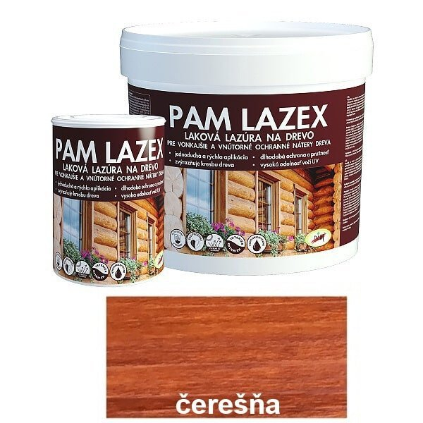 PAM LAZEX Lazúrovací lak na drevo - čerešňa 0,7l - čerešňa