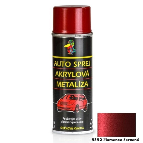 Auto sprej Akrylová Metalíza - 9898 flamenco červená 150 ml - A 9898