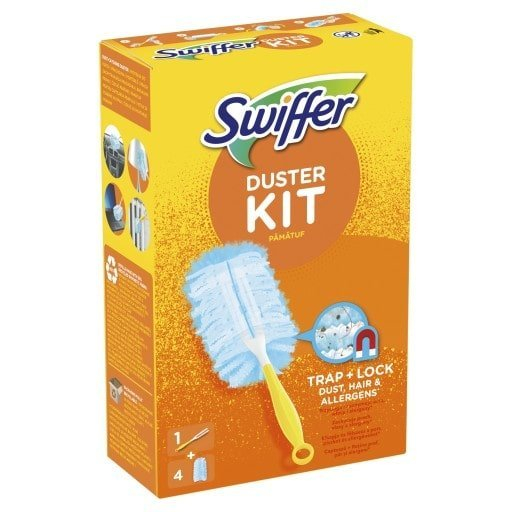 SWIFFER Duster Kit small attachment + dust cloth 4 pcs, set - 1 pc