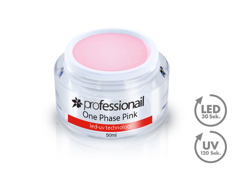 LED-UV Gél jednofázový číro-ružový 50ml Professionail™