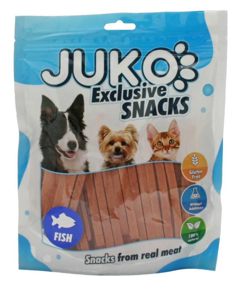 Juko Petfood JUKO Snacks Salmon strips 250 g