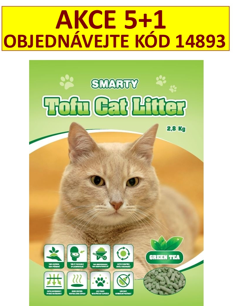 Smarty Tofu Cat Litter Green Tea podestýlka 6 l