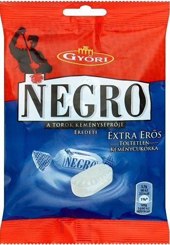 Győri Negro Originál extra silné tvrdé cukríky neplnené (79g)