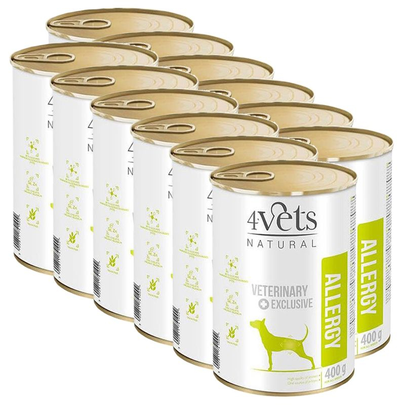 4Vets Natural Veterinary Exclusive ALLERGY 12 x 400 g